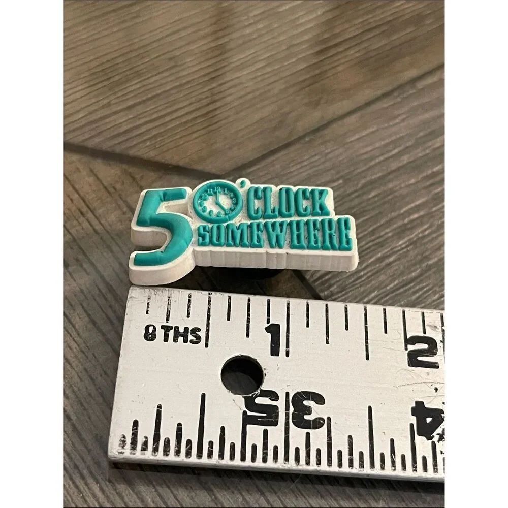 Crocs Jibbitz “5 Oclock Somewhere” Charm 2021 Margaritaville 1-Charm Only - Picture 10 of 16